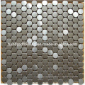 Round Silver Stainless Steel Metal Mosaic (SM235)